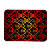 Magnet Flexible Rouge, jaune et noir damassé (Horizontal)