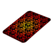 Magnet Flexible Rouge, jaune et noir damassé (Côté Gauche)