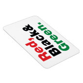 Magnet Flexible Rouge, Noir et Vert. (Côté Droit)