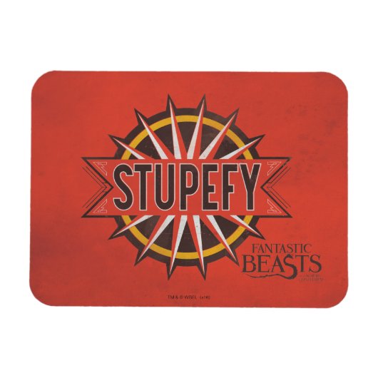 Magnet Flexible Rouge & Or Stupefy Spell Graphic (Horizontal)