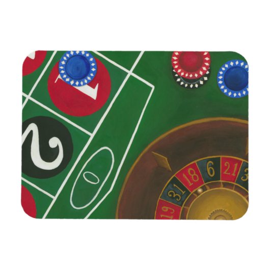 Magnet Flexible Roulette Table avec puces et roue (Horizontal)
