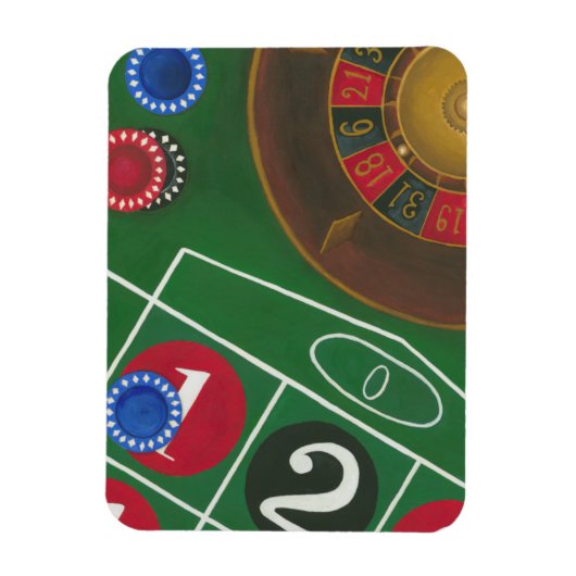 Magnet Flexible Roulette Table avec puces et roue (Vertical)