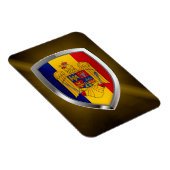 Magnet Flexible Roumanie Emblème métallique (Côté Droit)