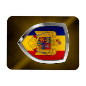 Magnet Flexible Roumanie Emblème métallique (Horizontal)