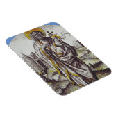 Magnet Flexible Roundel avec Saint Jean Le Baptiste (Côté Droit)