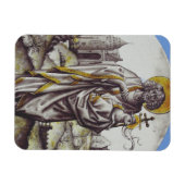 Magnet Flexible Roundel avec Saint Jean Le Baptiste (Horizontal)