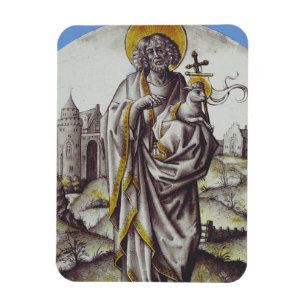 Magnet Flexible Roundel avec Saint Jean Le Baptiste