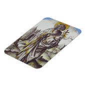 Magnet Flexible Roundel avec Saint Jean Le Baptiste (Côté Gauche)