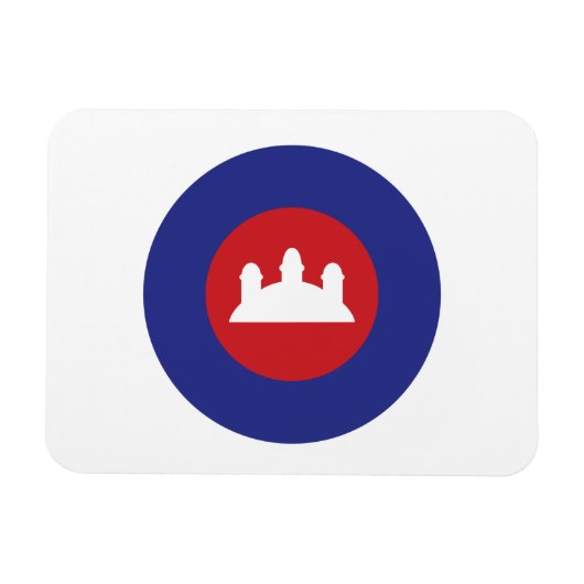Magnet Flexible Roundel cambodgien (Horizontal)