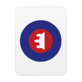 Magnet Flexible Roundel cambodgien (Vertical)