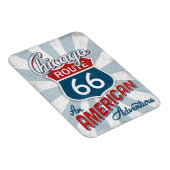 Magnet Flexible Route 66 Amérique Vintage Illinois (Côté Droit)