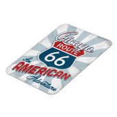 Magnet Flexible Route 66 Amérique Vintage Illinois (Côté Gauche)