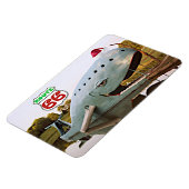 Magnet Flexible Route 66 Catoosa Blue Whale Christmas Santa Hat (Côté Gauche)