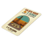 Magnet Flexible Route 66 de l'heure dorée Série C | Oklahoma (Côté Gauche)
