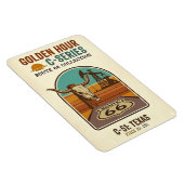 Magnet Flexible Route 66 de l'heure dorée Série C | Texas (Côté Droit)