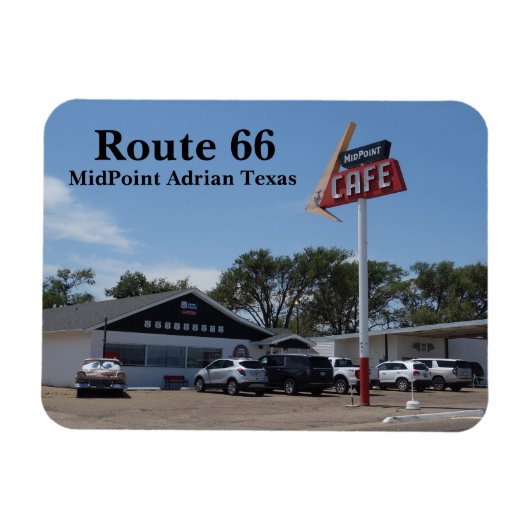 Magnet Flexible Route 66 Main St. Adrian Texas MidPoint (Horizontal)