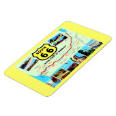 Magnet Flexible Route 66 Main Street of America Carte postale Vint (Côté Gauche)