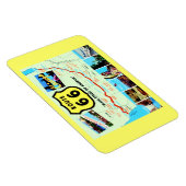 Magnet Flexible Route 66 Main Street of America Carte postale Vint (Côté Droit)