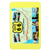 Magnet Flexible Route 66 Main Street of America Carte postale Vint (Vertical)