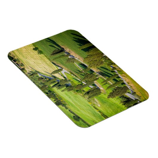 Magnet Flexible Route bordée de Cypress en Toscane rectangle magné (Côté Droit)