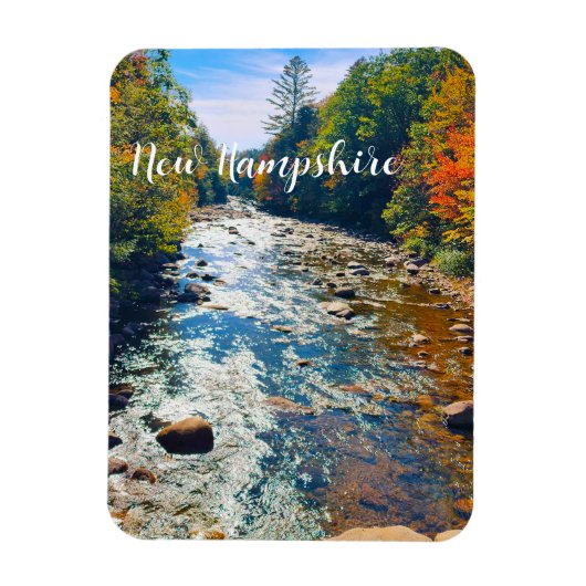 Magnet Flexible Route d'automne dans la rivière New Hampshire Magn (Vertical)