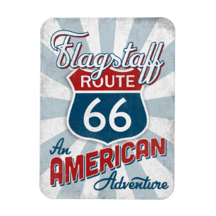 Magnet Flexible Route Flagstaff 66 Amérique Vintage Arizona