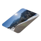 Magnet Flexible Route vide idyllique à travers un paysage hivernal (Côté Gauche)