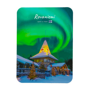 Magnet Flexible Rovaniemi, Finland - Magic Aurora Arrondie