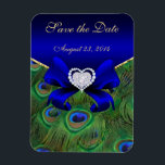Magnet Flexible Royal Blue Peacock Enregistrer la date<br><div class="desc"></div>