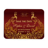 Magnet Flexible Royal Bourgogne Gold Peacock Mariage ENREGISTRER L (Horizontal)