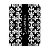 Magnet Flexible Royal Damask noir et blanc (Vertical)