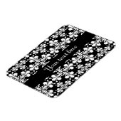 Magnet Flexible Royal Damask noir et blanc (Côté Gauche)