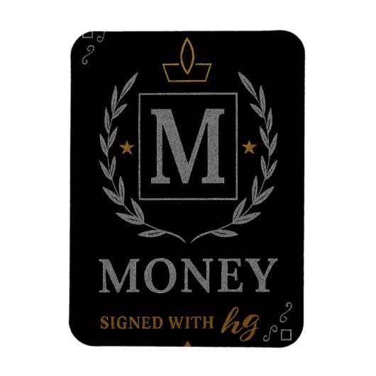 Magnet Flexible "Royal NMKY Emblem – Monogram M Crest Design" (Vertical)