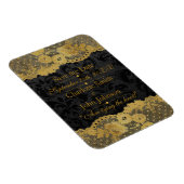 Magnet Flexible Royal Personnalisé Golden Black Lace Enregistrer l (Côté Droit)
