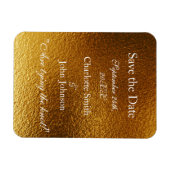 Magnet Flexible Royal Personnalisé Golden Shiny Enregistrer le DAt (Horizontal)