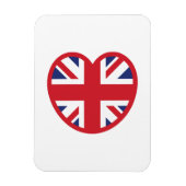 Magnet Flexible Royaume-Uni Union Jack Flag Heart (Vertical)
