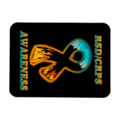 Magnet Flexible RSD/CRPS SENSIBILISATION feu et ruban de glace (Horizontal)