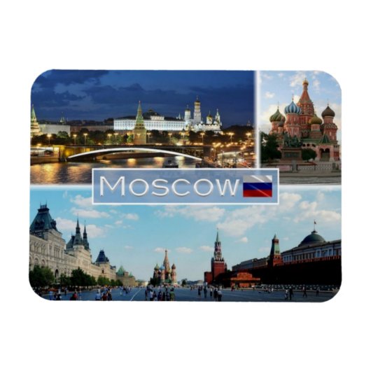 Magnet Flexible RU Russie - Moscou - (Horizontal)