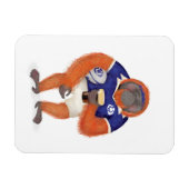 Magnet Flexible Ruaridh l'aimant orangoutan de rugby (Horizontal)