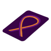 Magnet Flexible Ruban de sensibilisation à l'orchidée et à l'orang (Côté Gauche)