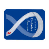 Magnet Flexible Ruban de sensibilisation au diabète Aimants frigor (Horizontal)