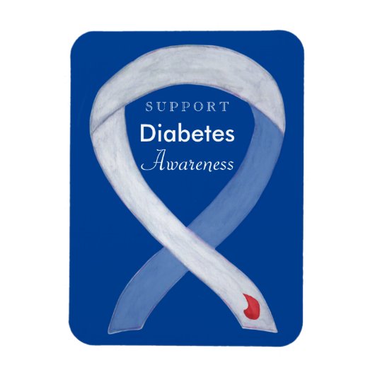 Magnet Flexible Ruban de sensibilisation au diabète Aimants frigor (Vertical)