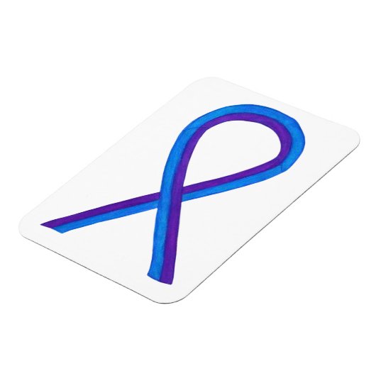 Magnet Flexible Ruban de sensibilisation au violet et au bleu Magn (Côté Gauche)