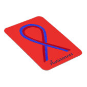 Magnet Flexible Ruban de sensibilisation Rouge et Bleu, aimants pe (Côté Droit)