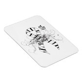 Magnet Flexible Ruban d'impression Zebra avec papillon (Côté Droit)