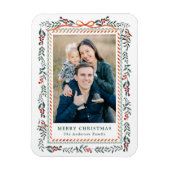 Magnet Flexible Ruban rouge blanc et verdure 2 Photo (Vertical)