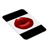 MAGNET FLEXIBLE RUBY RED LIPSTICK MAKEUP BEAUTY LASHION LIPS (Côté Droit)