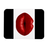 MAGNET FLEXIBLE RUBY RED LIPSTICK MAKEUP BEAUTY LASHION LIPS (Horizontal)