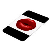 MAGNET FLEXIBLE RUBY RED LIPSTICK MAKEUP BEAUTY LASHION LIPS (Côté Gauche)