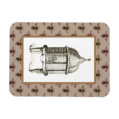 Magnet Flexible ruche victorienne sur Motif d'abeille (Horizontal)